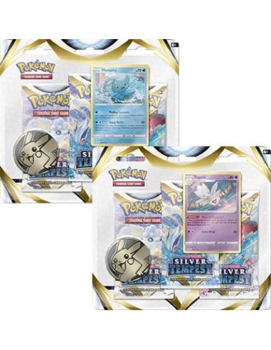 Sword & Shield 12 Silver Tempest 3-pack Blister Display - EN