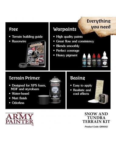 THE ARMY PAINTER - GAMEMASTER: SNOW & TUNDRA TERRAIN KIT