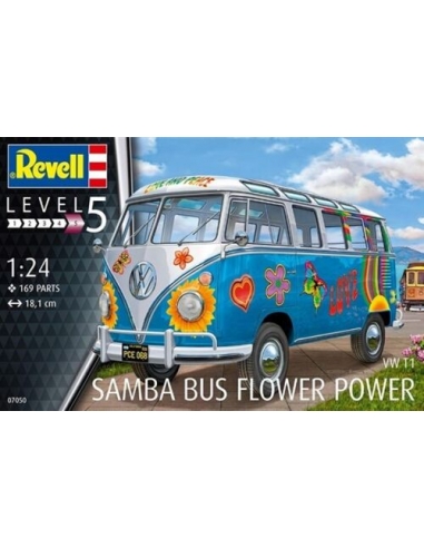 Revell: VW T1 Samba Bus Flower Power (1:24)