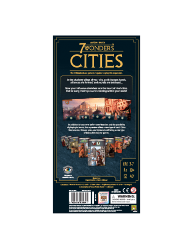 7 Wonders 2nd Ed: Cities κουτί πίσω