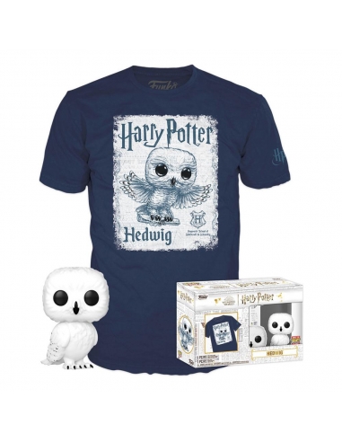 Harry Potter POP! & Tee Box Hedwig Size L
